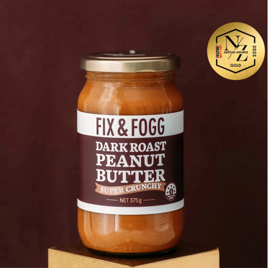 FIx & Fogg Dark Roast Super Crunchy Peanut Butter 375g