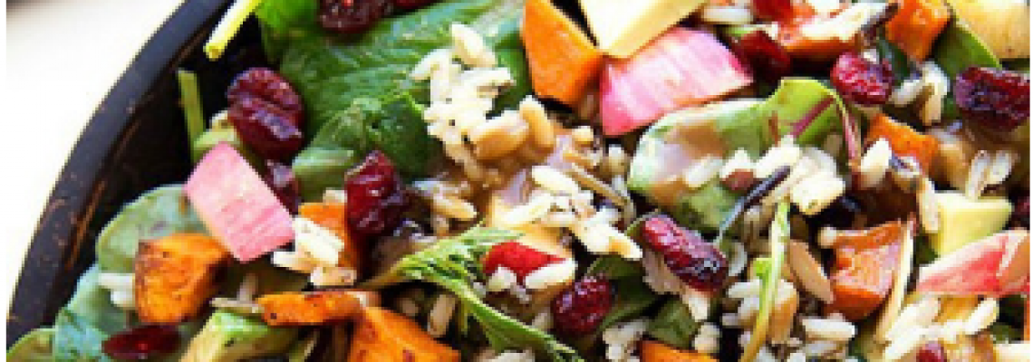 Roasted Kumara and Rice Salad