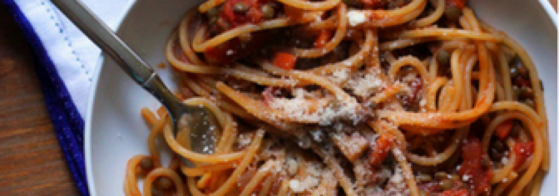 Lentil Spaghetti Bolognese