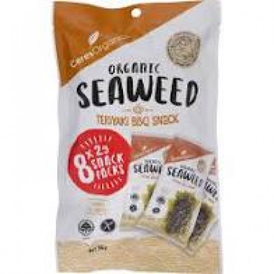 Ceres Organics Teriyaki BBQ Seaweed Snack Multipack, 8 x 2g