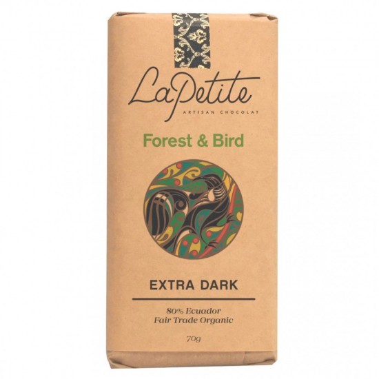 La Petite Forest & Bird Extra Dark Chocolate, 70g La Petite Forest & Bird Extra Dark Chocolate, 70g