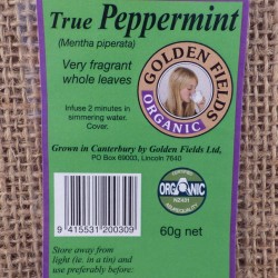 Golden Fields Organic Peppermint Tea (Loose leaf), 60g
