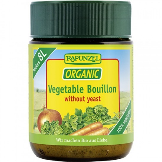 Rapunzel Vegetable Bouillon Broth Powder (Yeast Free)- 160g- Rapunzel  Naturkost